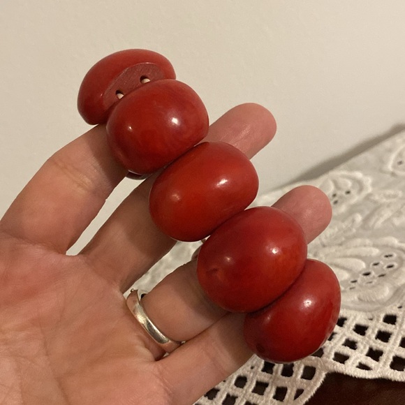 ✨Tested ✨BAKELITE Bracelet / chunky genuine Bakelite - Picture 6 of 16